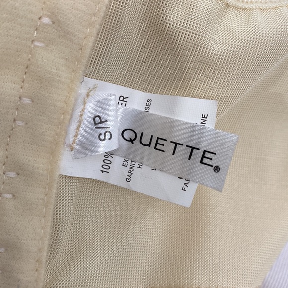 Cream / Off-White Color Lace Teddy with Ribbon Bow - S - Picture 12 of 14